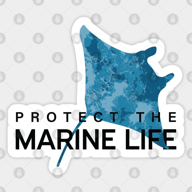 Aquatic Animal Protect and Respect Marine Life Sticker by ElusiveIntro